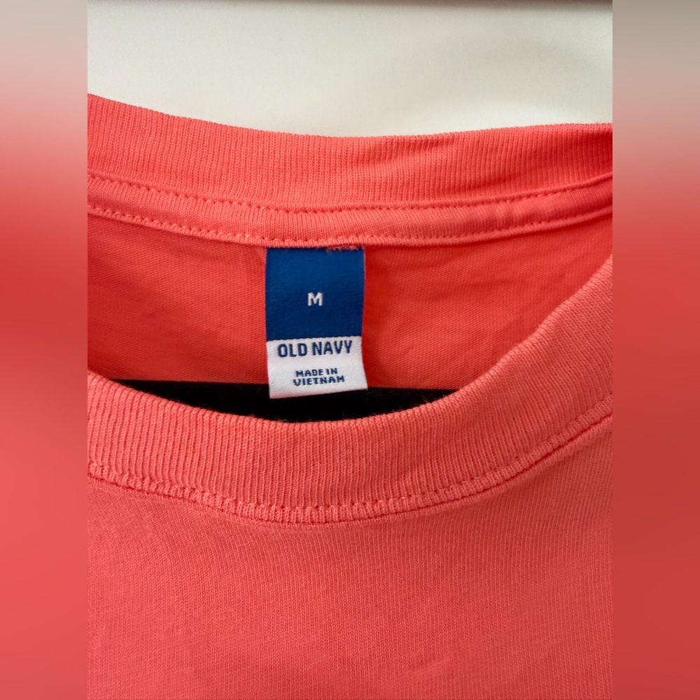 Old Navy Coral Vintage Mini T-Shirt Dress - Picture 4 of 4